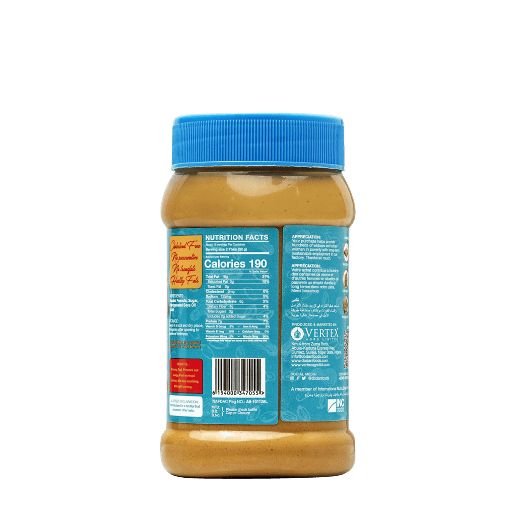 Dodan Dodan Classic Peanut Butter Creamy | Smooth Nigerian Spread (465g ...