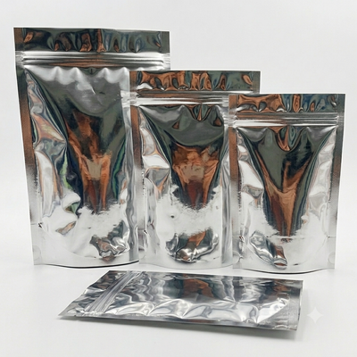 Vertex Ziplock Pouch – Both Sides Silver (50pcs)